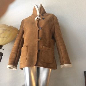 Lands End Jacket Faux Suede Shera
